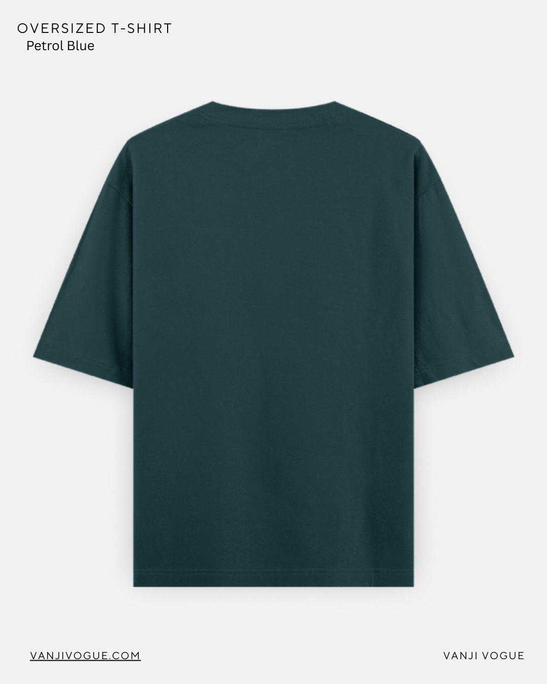 Unisex Oversized Classic T-Shirt-Petrol Blue