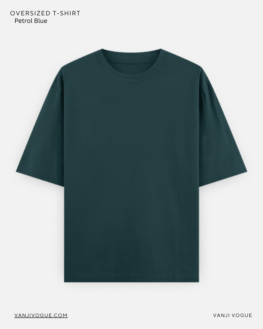 Unisex Oversized Classic T-Shirt-Petrol Blue