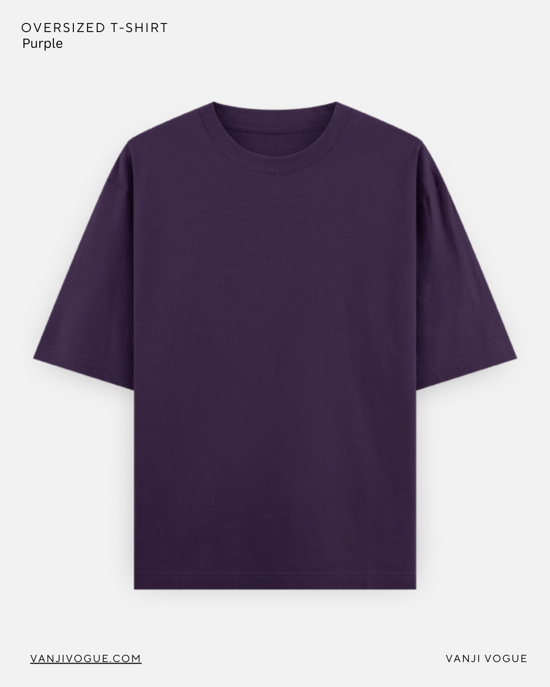 Unisex Oversized Classic T-Shirt-Purple