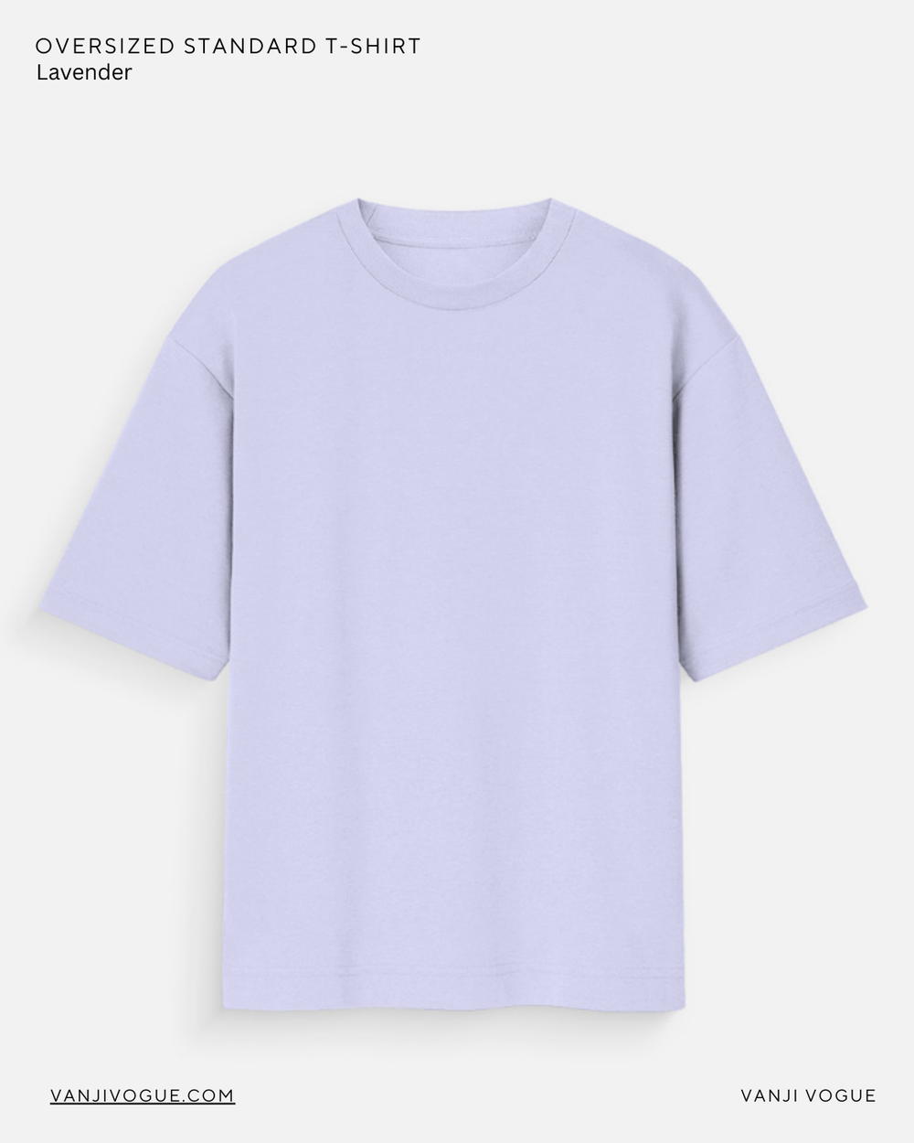 Unisex Oversized Standard T-Shirt - Lavender - view 1