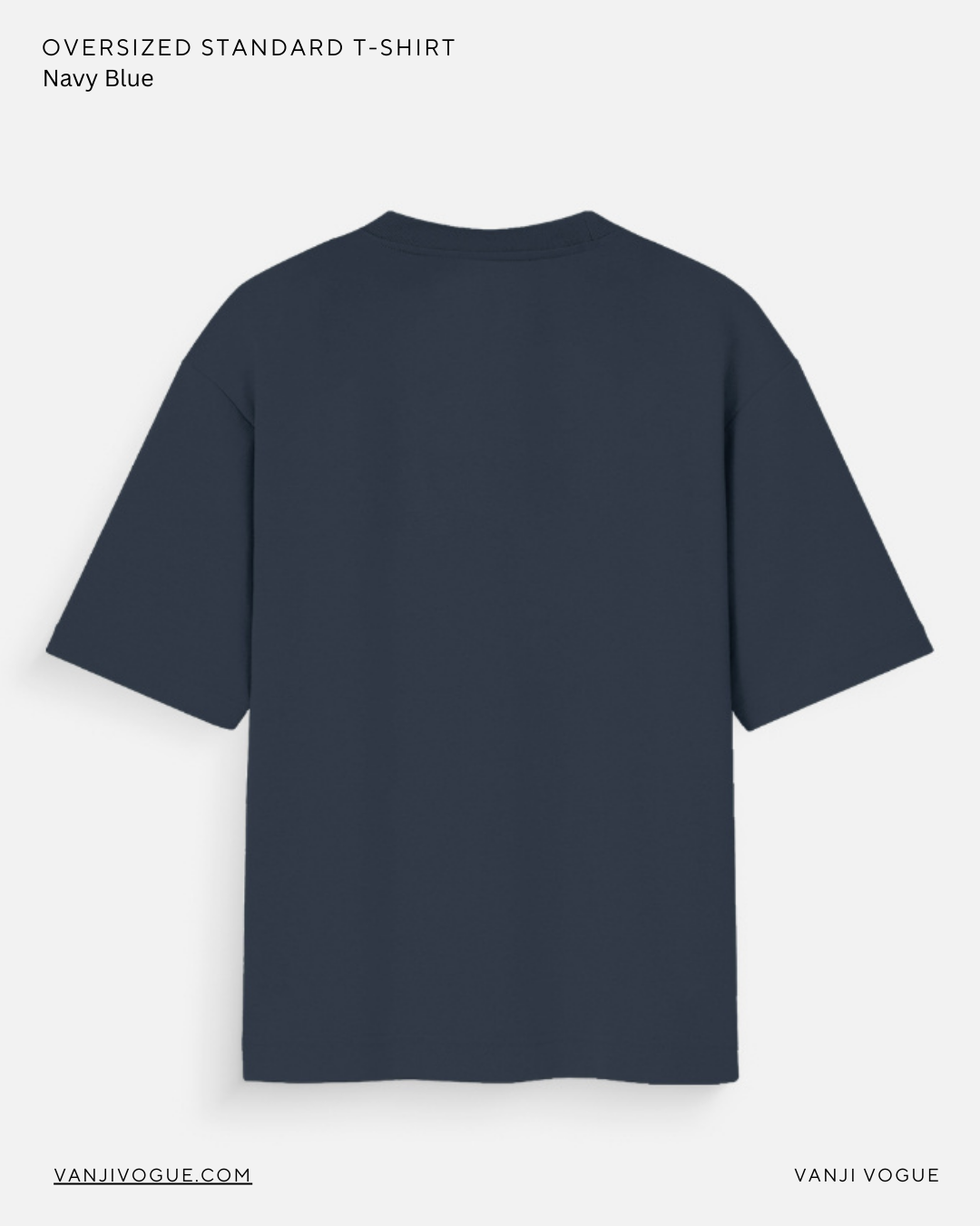 Unisex Oversized Standard T-Shirt - Navy Blue