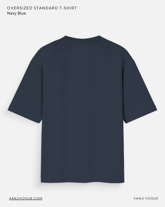 Unisex Oversized Standard T-Shirt - Navy Blue