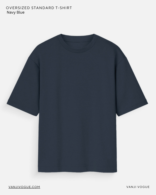 Unisex Oversized Standard T-Shirt - Navy Blue