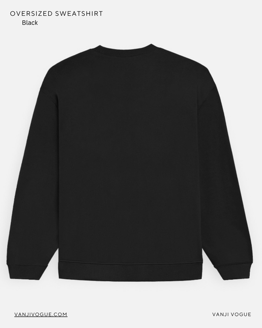 Unisex Oversized Sweatshirt-Black
