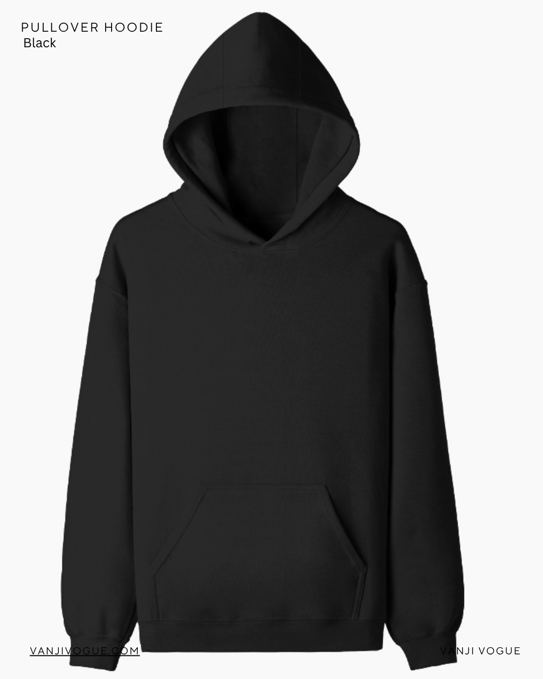 Unisex Pullover Hoodie - Black