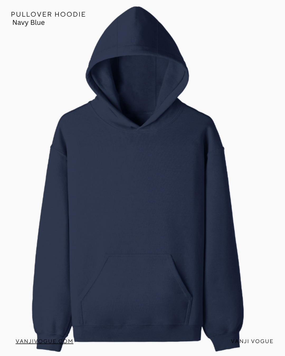 Unisex Pullover Hoodie - Navy Blue