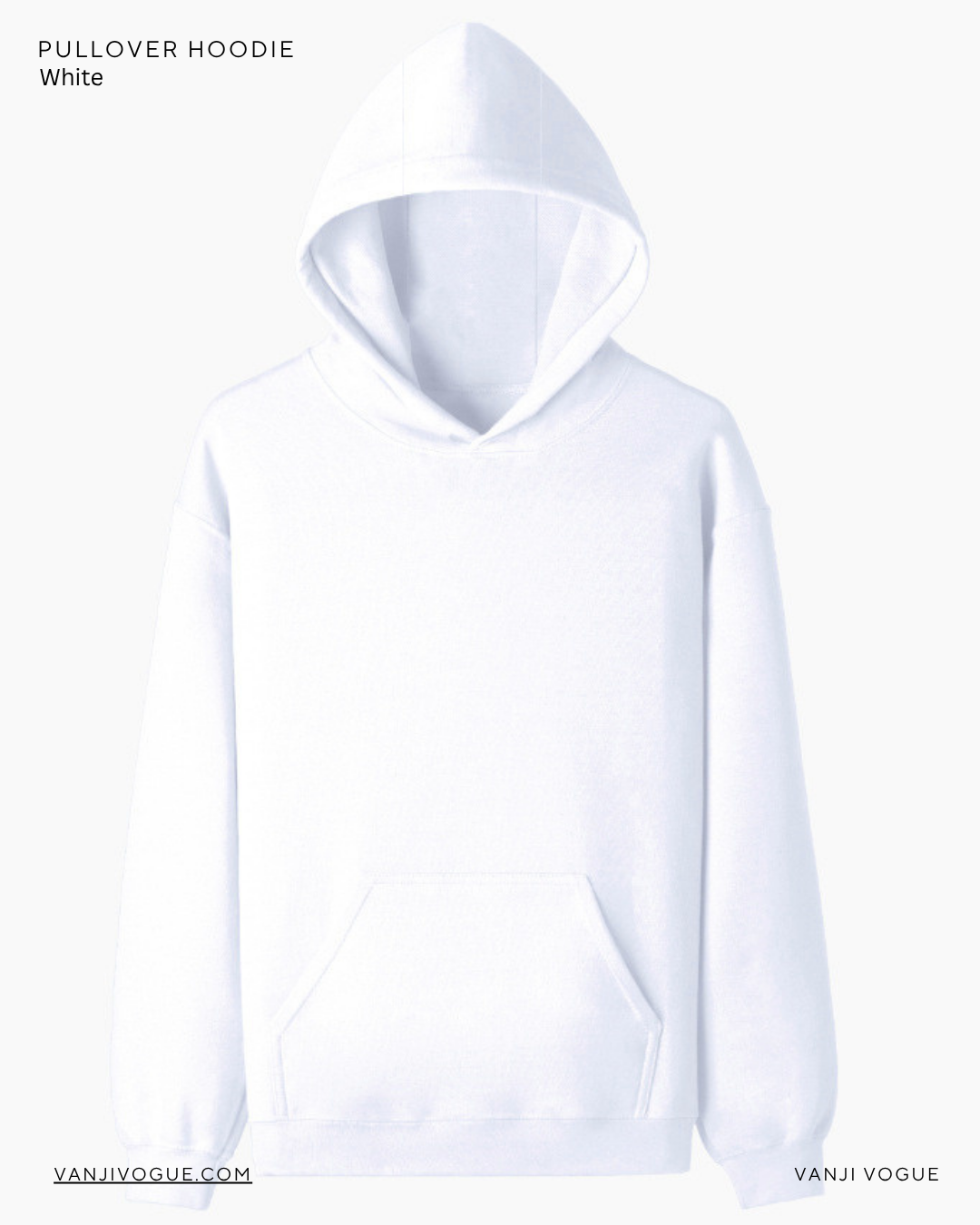 Unisex Pullover Hoodie -White