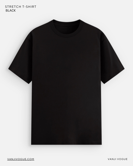 Unisex Stretch T-shirt-Black