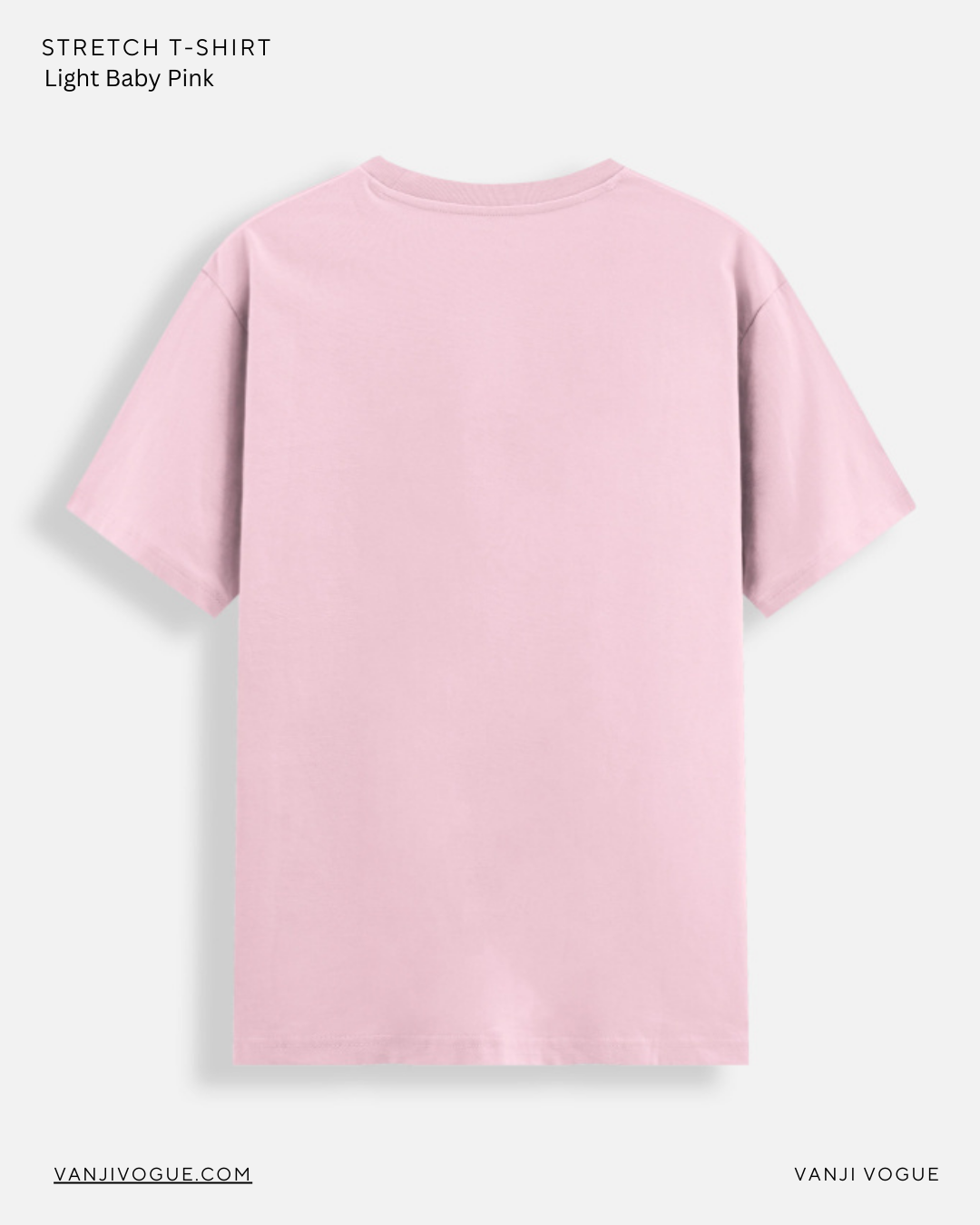 Unisex Stretch T-shirt- Light Baby Pink