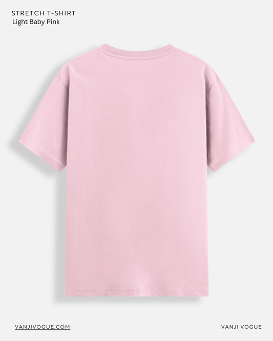 Unisex Stretch T-shirt- Light Baby Pink