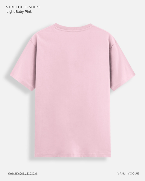 Unisex Stretch T-shirt- Light Baby Pink — alternate view