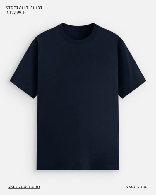 Unisex Stretch T-shirt-Navy Blue