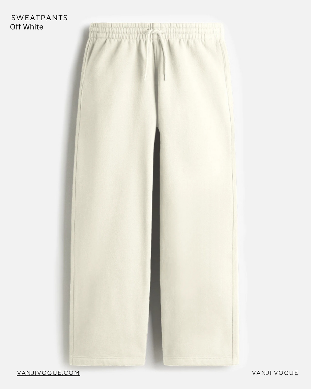 Unisex Sweatpants - Off White - view 1