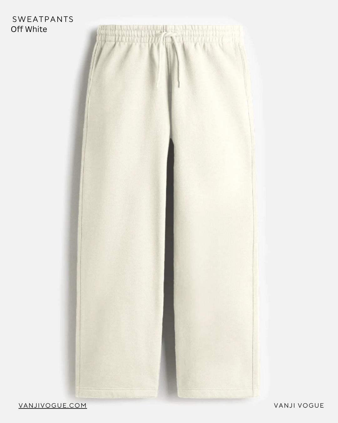 Unisex Sweatpants - Off White