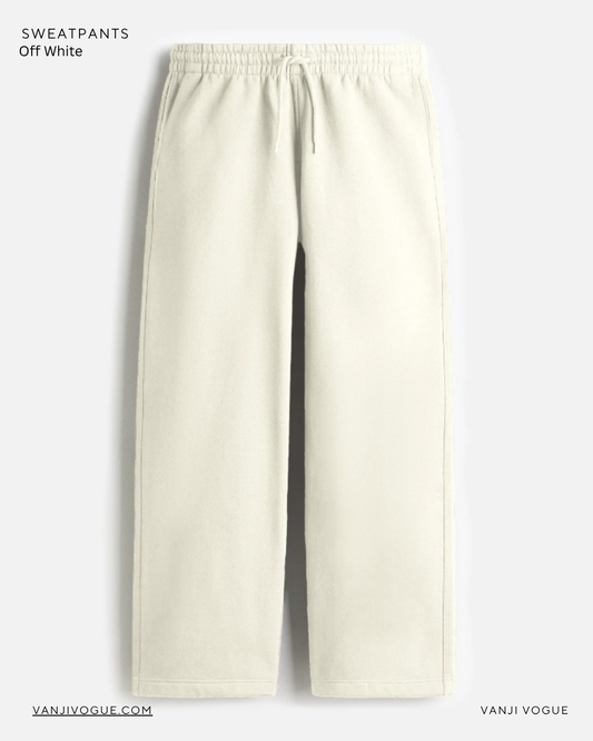 Unisex Sweatpants - Off White