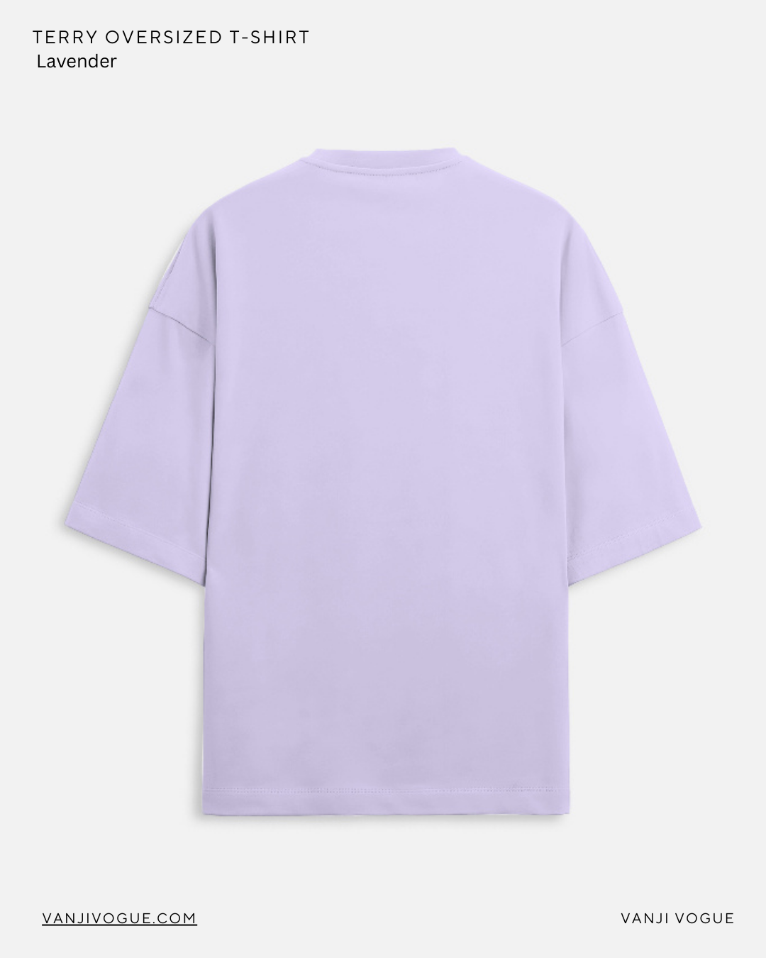Unisex Terry Oversized Tee - Lavender