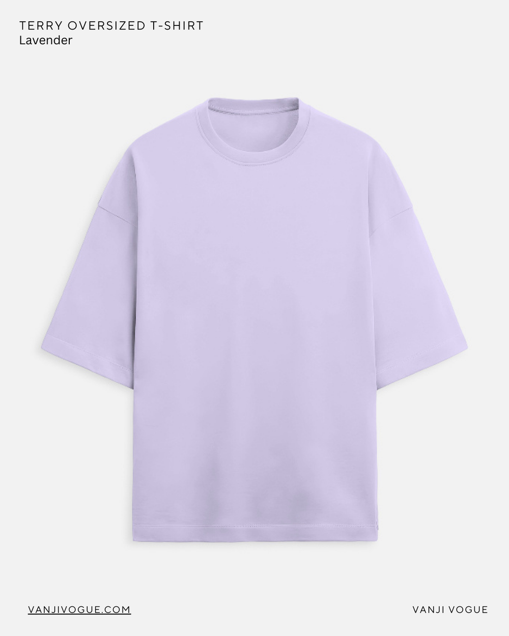 Unisex Terry Oversized Tee - Lavender - view 1