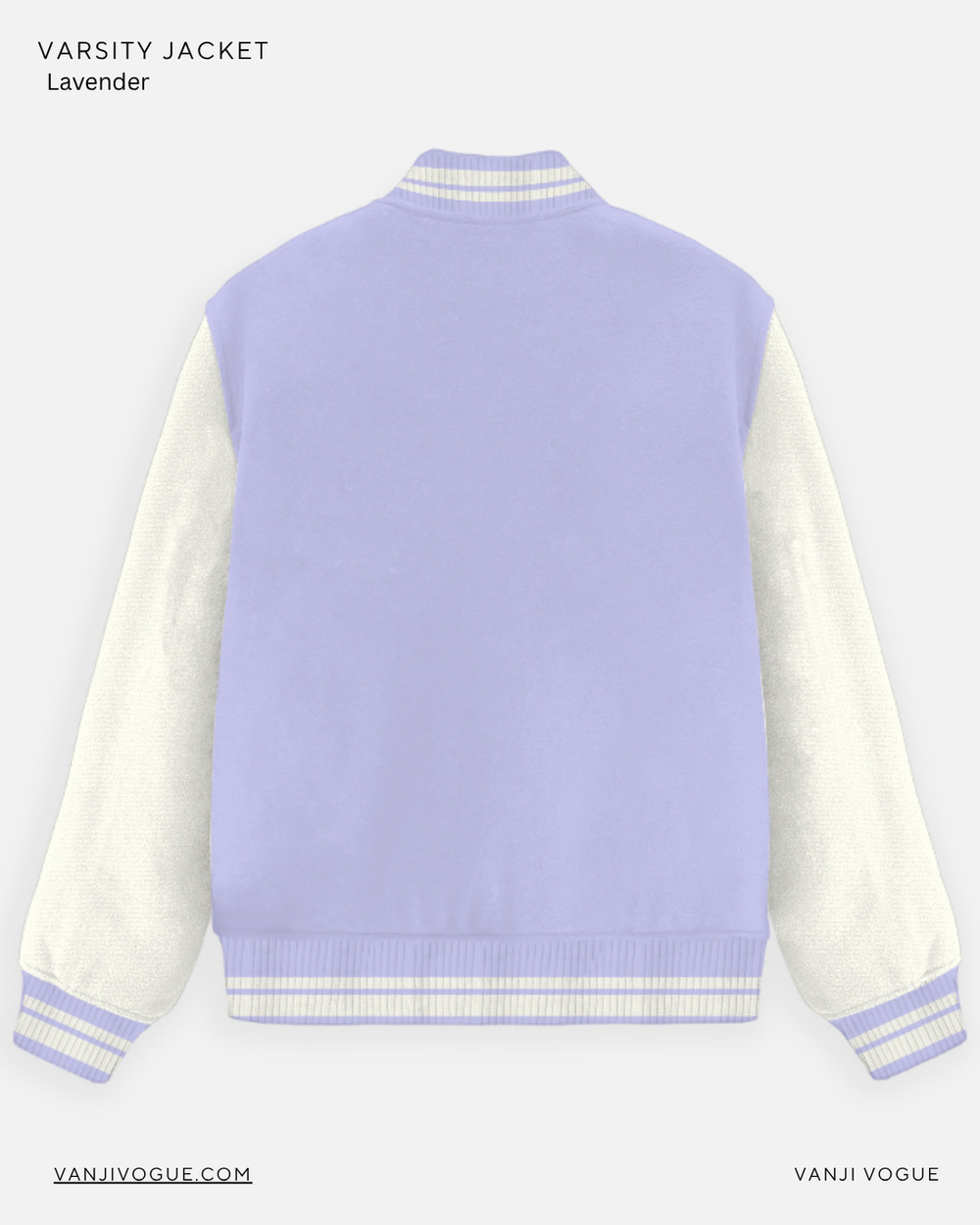 Unisex Varsity Jacket-Lavender - view 2