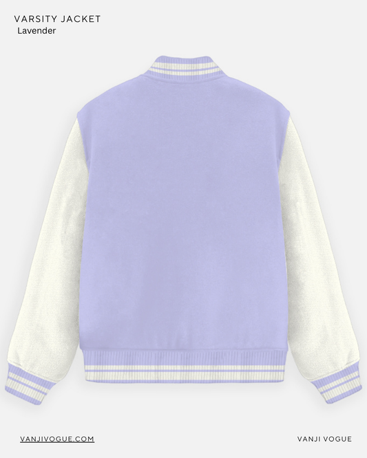 Unisex Varsity Jacket-Lavender