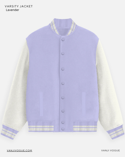Unisex Varsity Jacket-Lavender