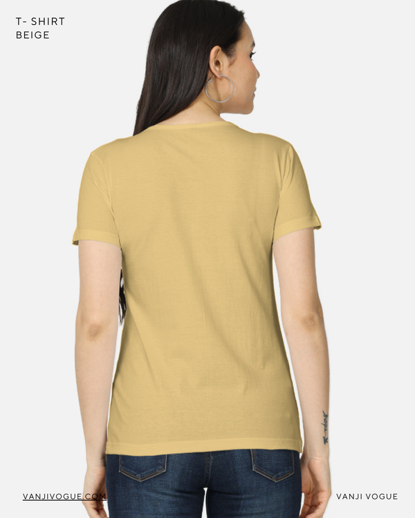 Women's Classic T-Shirt-Beige — alternate view