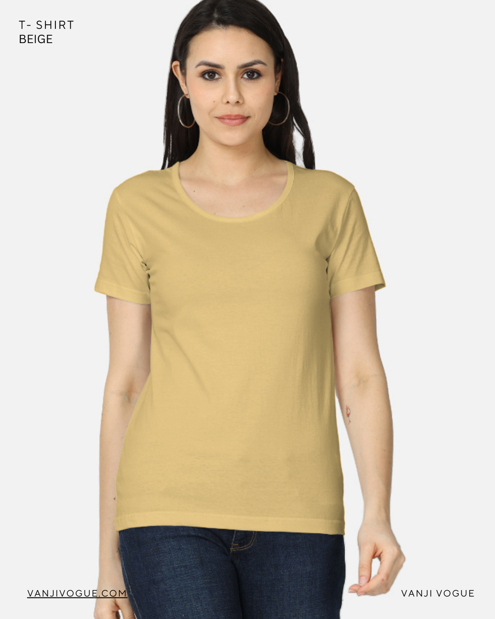 Women's Classic T-Shirt-Beige - view 1