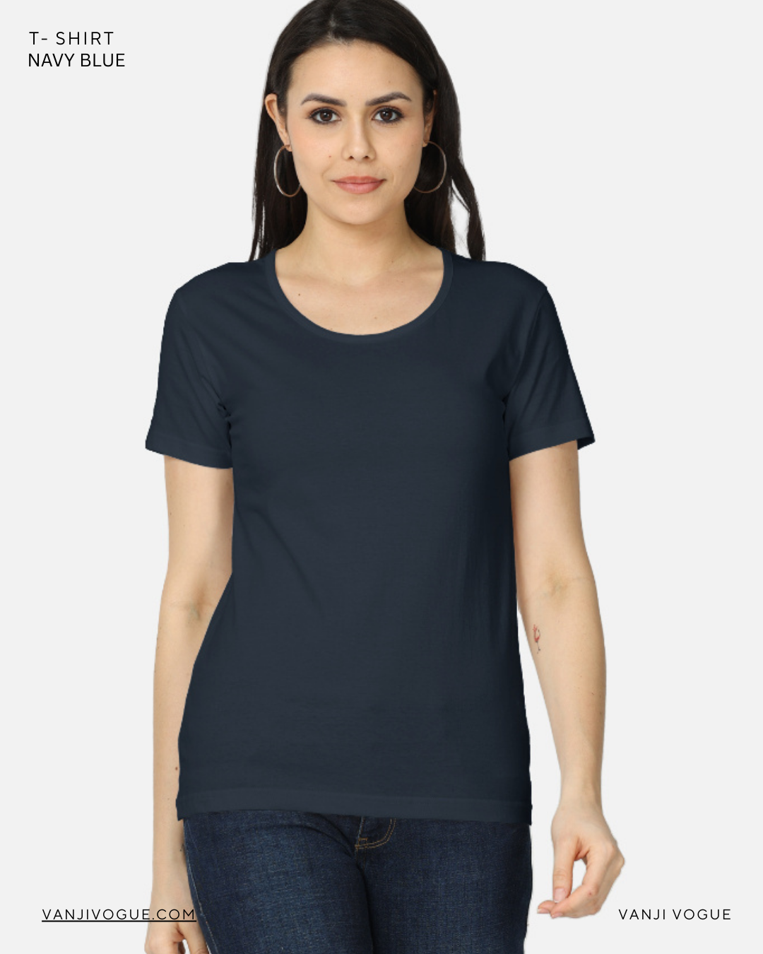 Women's Classic T-Shirt-Navy Blue
