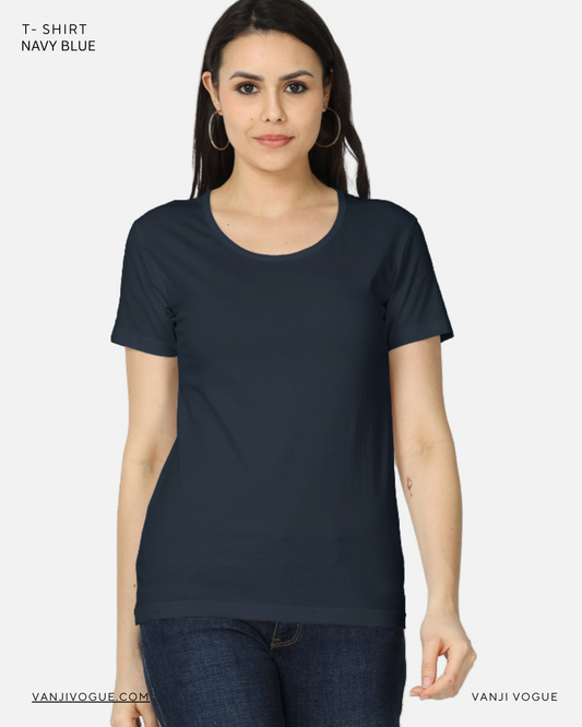 Women's Classic T-Shirt-Navy Blue