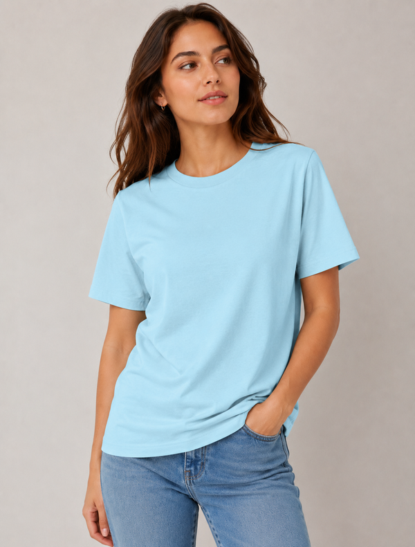 Unisex Oversized Classic T-Shirt-Baby Blue — alternate view