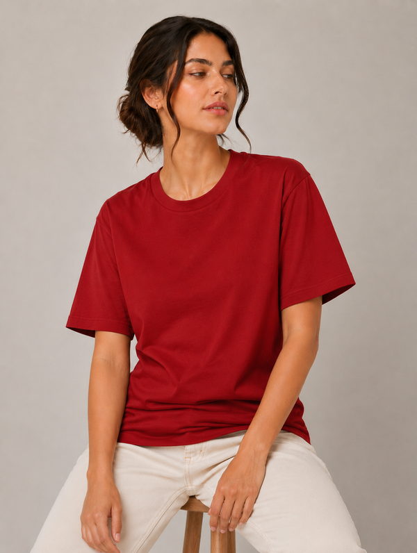 Unisex Oversized Classic T-Shirt - Red — alternate view