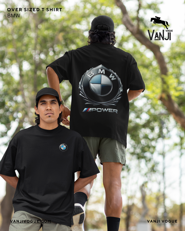 VanjiVogue BMW Oversized T-Shirt - Comfortable & Stylish — alternate view